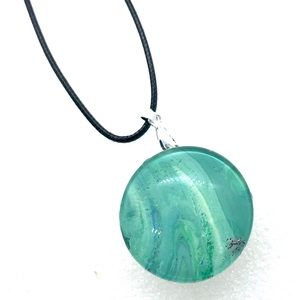 Statement Snap pendant with handmade 30mm snap SJ30 simple round StyleDot